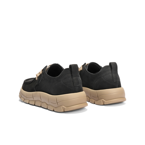 百丽厚底增高休闲鞋男2025新秋商场同款牛皮革户外工装鞋8XN01CM5