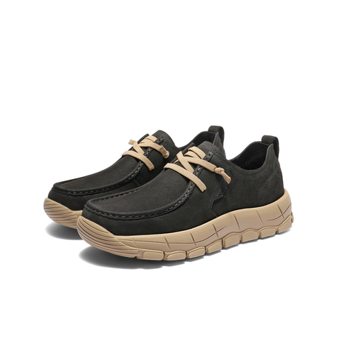 百丽厚底增高休闲鞋男2025新秋商场同款牛皮革户外工装鞋8XN01CM5