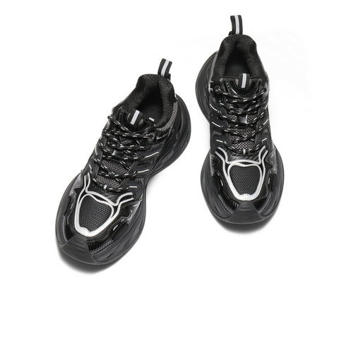 百丽巨齿鲨老爹鞋男2025新款秋季商场同款厚底增高休闲鞋D9X02CM5