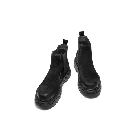 百丽时尚潮流休闲靴男2025新款冬季商场同款厚底切尔西靴8WA01DD5