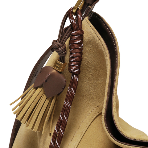 百丽包包女25秋商场同款复古绒面hobo包单肩斜挎托特包8562ACX5