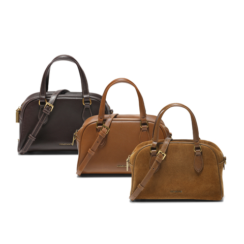 百丽包女25商场同款头层牛皮时髦休闲单肩斜挎波士顿包BL861DX5