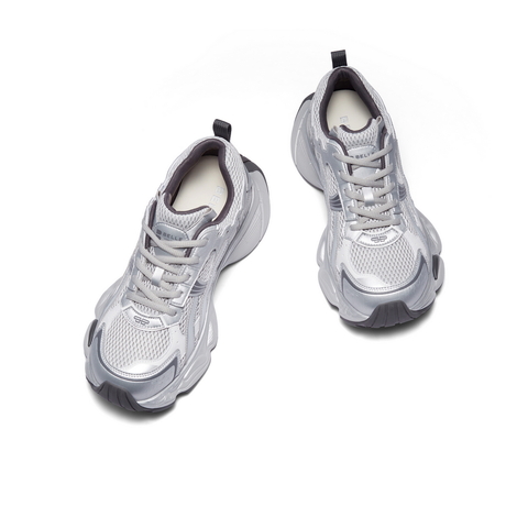 百丽厚底增高老爹鞋男鞋2025新款秋季时尚潮搭网面休闲鞋A2189CM5