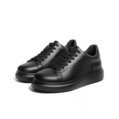 百丽时尚百搭小白鞋男2025新款秋季牛皮革厚底休闲板鞋D5R20CM5