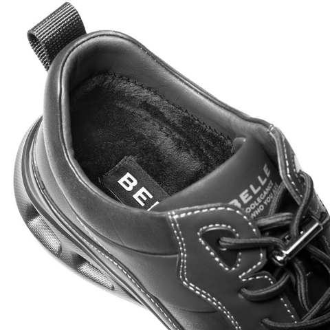 百丽厚底增高健步鞋男2025新款冬商场同款户外休闲运动鞋8WS01DM5