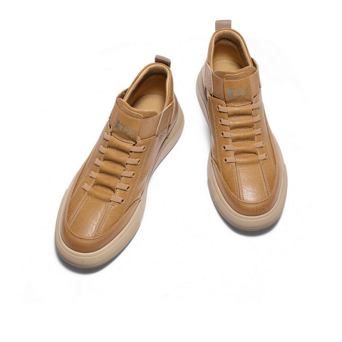 百丽高帮休闲工装鞋男2025新款冬季厚底压花套脚舒适板鞋L6012DM5