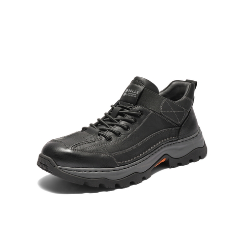 百丽高帮休闲运动鞋男2025新款冬商场同款厚底增高健步鞋8WN01DD5