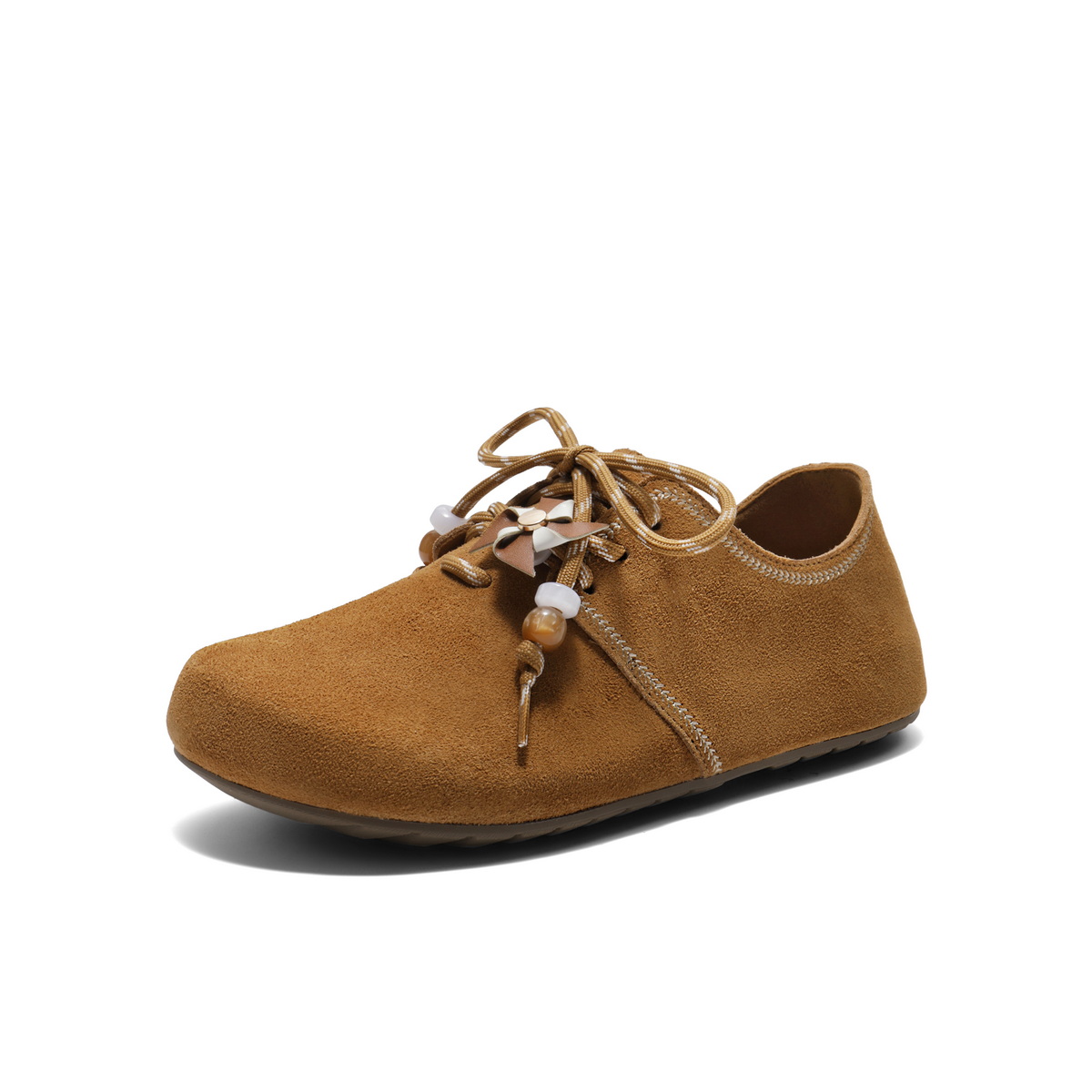 百丽时尚串珠勃肯鞋女2025秋新商场同款柔软舒适休闲鞋E8G1DCM5