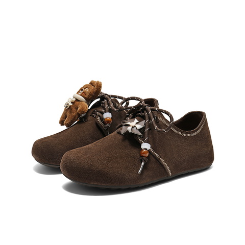 百丽时尚串珠勃肯鞋女2025秋新商场同款柔软舒适休闲鞋E8G1DCM5