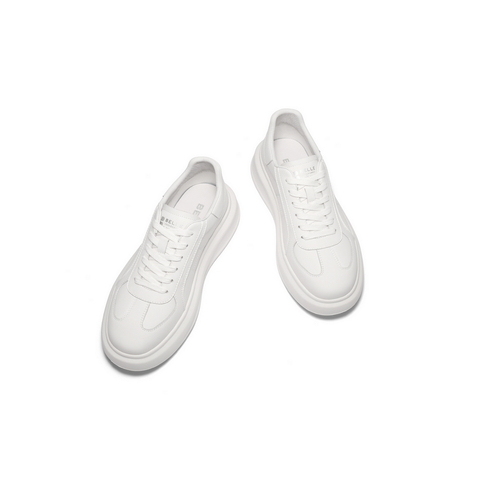 百丽青春减龄小白鞋男2025春新轻盈厚底舒适百搭休闲板鞋A1826AM5