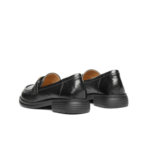 百丽金标便士乐福鞋女2025秋新平跟舒适通勤乐福鞋B2774CA5