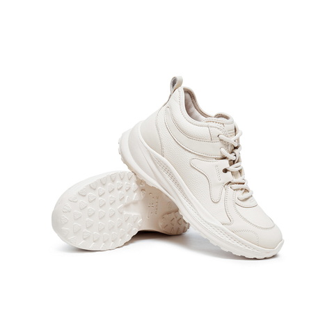 百丽运动风休闲靴女2025冬新商场同款厚底增高高帮休闲鞋E6K1DDD5