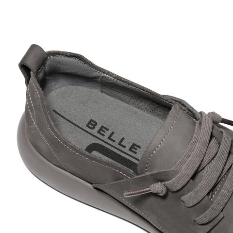 百丽方糖吐司鞋男2025冬季新软底勃肯鞋牛皮革休闲工装鞋A2234CM5