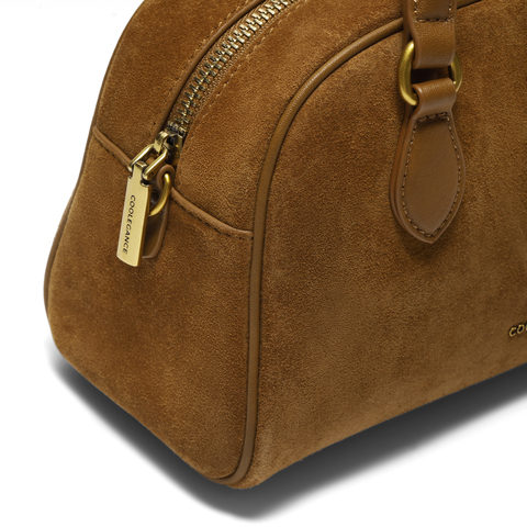 百丽包女25商场同款头层牛皮时髦休闲单肩斜挎波士顿包BL861DX5