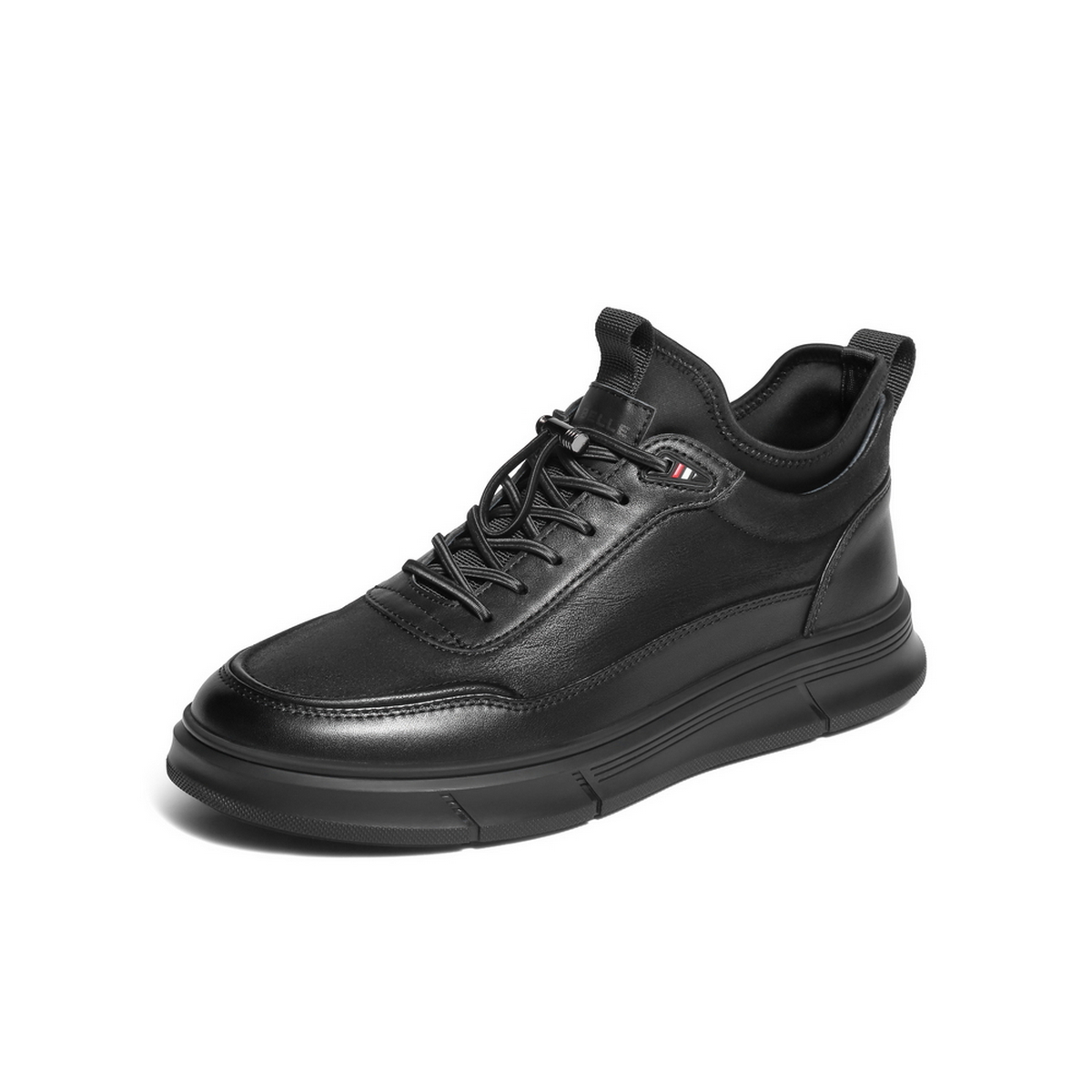 百丽高帮休闲皮鞋男2025新款冬商场同款爸爸鞋软底商务鞋8WD01DD5