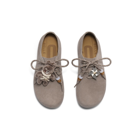 百丽时尚串珠勃肯鞋女2025秋新商场同款柔软舒适休闲鞋E8G1DCM5