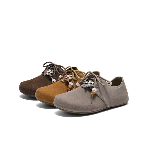 百丽时尚串珠勃肯鞋女2025秋新商场同款柔软舒适休闲鞋E8G1DCM5