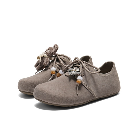 百丽时尚串珠勃肯鞋女2025秋新商场同款柔软舒适休闲鞋E8G1DCM5