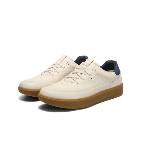 百丽时尚百搭小白鞋男2025秋季舒适简约厚底休闲板鞋加绒A2153CM5