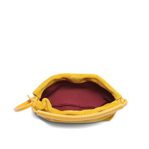 百丽包女25秋复古休闲反绒烧卖包单肩斜挎手提mini包F9963CX5