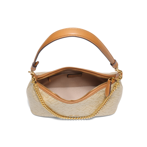 百丽包包女2025秋季新品复古通勤海鸥老花单肩斜挎腋下包X7424CX5