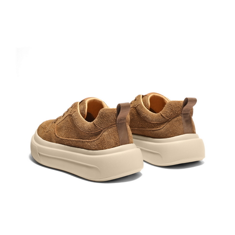 百丽时尚休闲板鞋男2025新款冬季商场同款厚底增高面包鞋8YF01DM5