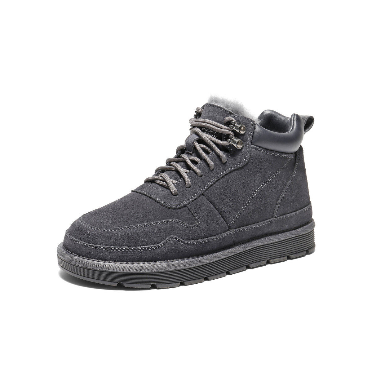 百丽户外休闲雪地靴男2025新款冬季厚实高帮保暖靴东北靴A1334DD5