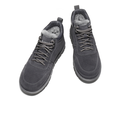 百丽户外休闲雪地靴男2025新款冬季厚实高帮保暖靴东北靴A1334DD5