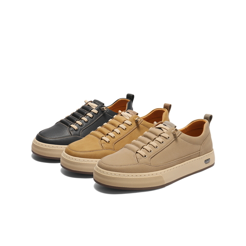 百丽时尚潮搭休闲板鞋男2025新款秋季舒适套脚户外工装鞋A2094CM5