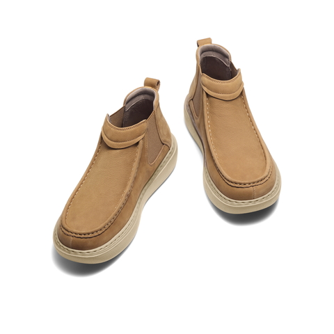 百丽户外休闲切尔西靴男25新冬商场款牛皮革厚底短靴加绒8WL01DD5