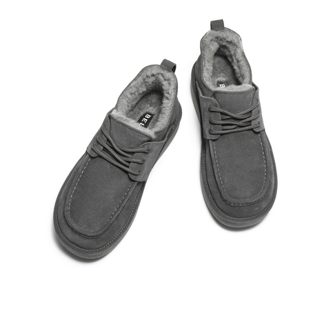 百丽户外休闲雪地靴男2025新款冬商场同款厚底保暖东北靴8XX01DD5