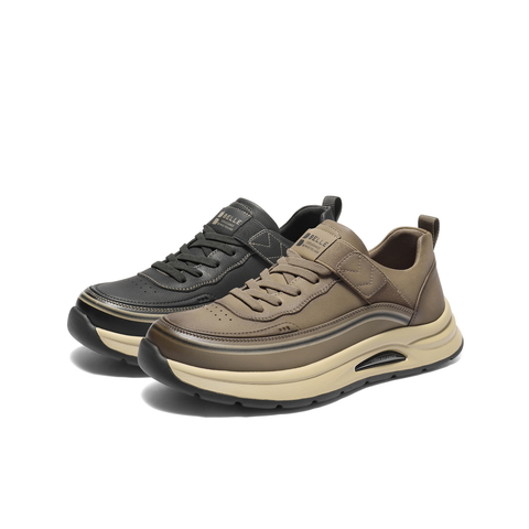 百丽厚底增高休闲运动鞋男2025新款冬套脚户外工装鞋加绒L6017DM5