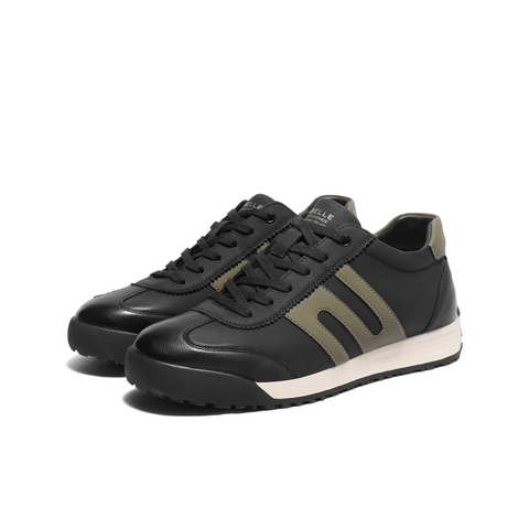 百丽撞色休闲高帮板鞋男2025新冬商场同款阿甘德训鞋加绒8WY01DD5