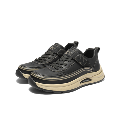 百丽厚底增高休闲运动鞋男2025新款冬套脚户外工装鞋加绒L6017DM5