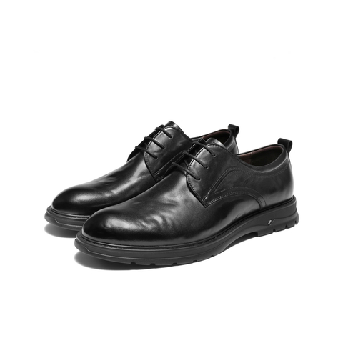 百丽通勤商务正装皮鞋男士2025新款冬季牛皮革新郎结婚鞋L6013DM5