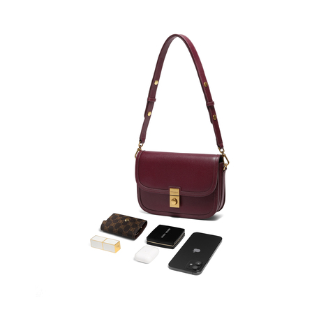 百丽包包女2025冬新商场同款高级简约百搭单肩斜挎小方包BL872DX5