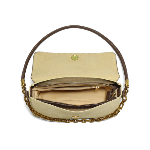 百丽包女2025新商场同款月光宝盒复古撞色单肩斜挎小方包D1762DX5