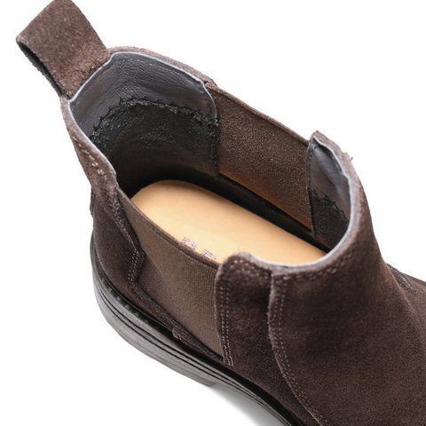 百丽复古擦色切尔西靴女2025冬新厚底增高休闲短靴B2875DD5