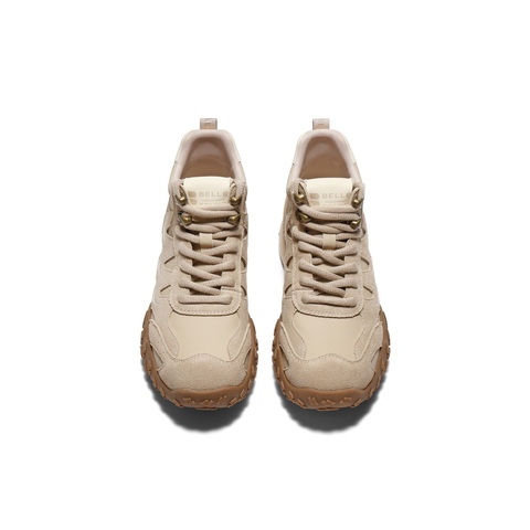 百丽时尚运动风高帮鞋女2025冬新商场同款舒适百搭休闲鞋E5W1DDD5