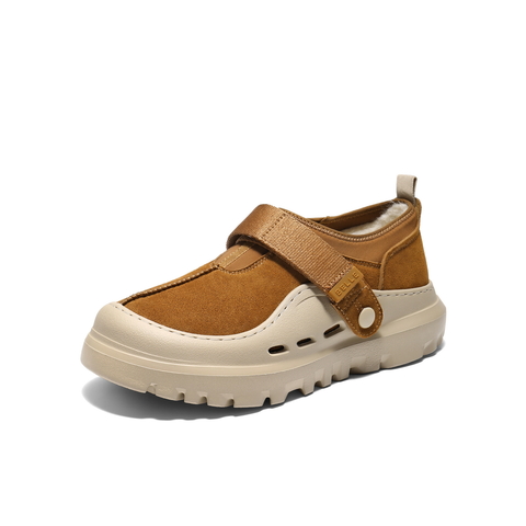 百丽厚底户外休闲保暖鞋男2025新款冬魔术贴毛毛鞋雪地靴A2245DM5