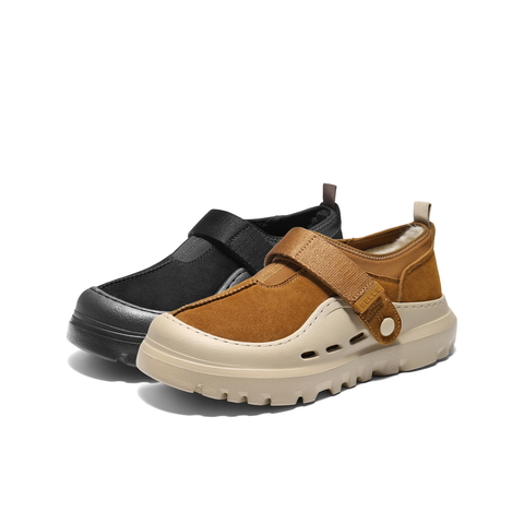 百丽厚底户外休闲保暖鞋男2025新款冬魔术贴毛毛鞋雪地靴A2245DM5