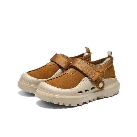 百丽厚底户外休闲保暖鞋男2025新款冬魔术贴毛毛鞋雪地靴A2245DM5