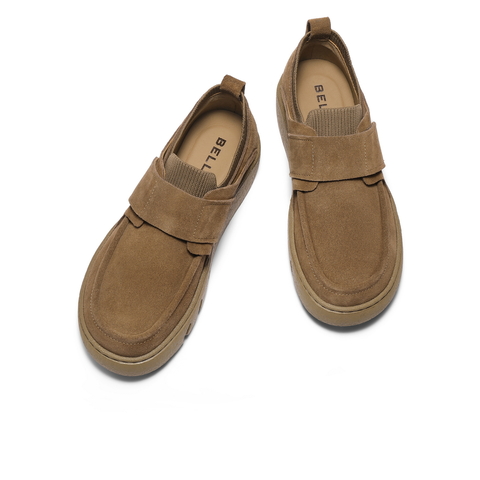 百丽魔术贴户外休闲鞋男2025新款冬商场同款厚底工装鞋8YD02DM5