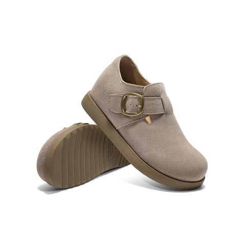 百丽复古勃肯鞋女2025秋新舒适内增高休闲全包单鞋B2849CM5