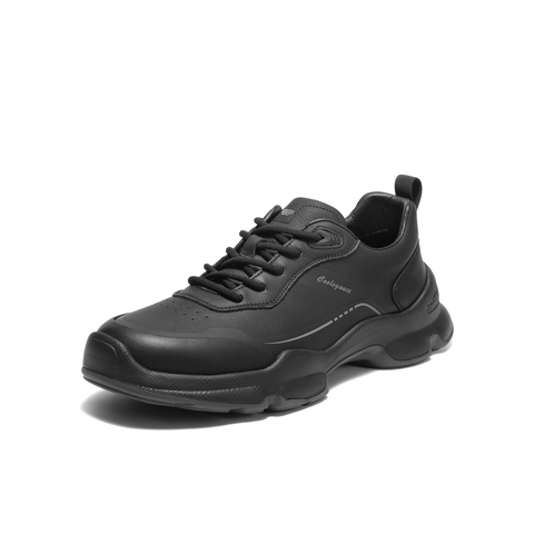 百丽厚底增高健步鞋男2025新款秋商场同款户外休闲运动鞋8VM01CM5