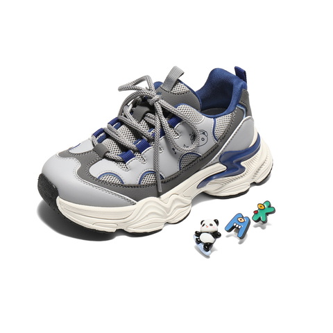 百丽时尚撞色厚底老爹鞋女童2025冬新商场同款童趣休闲鞋50603D85