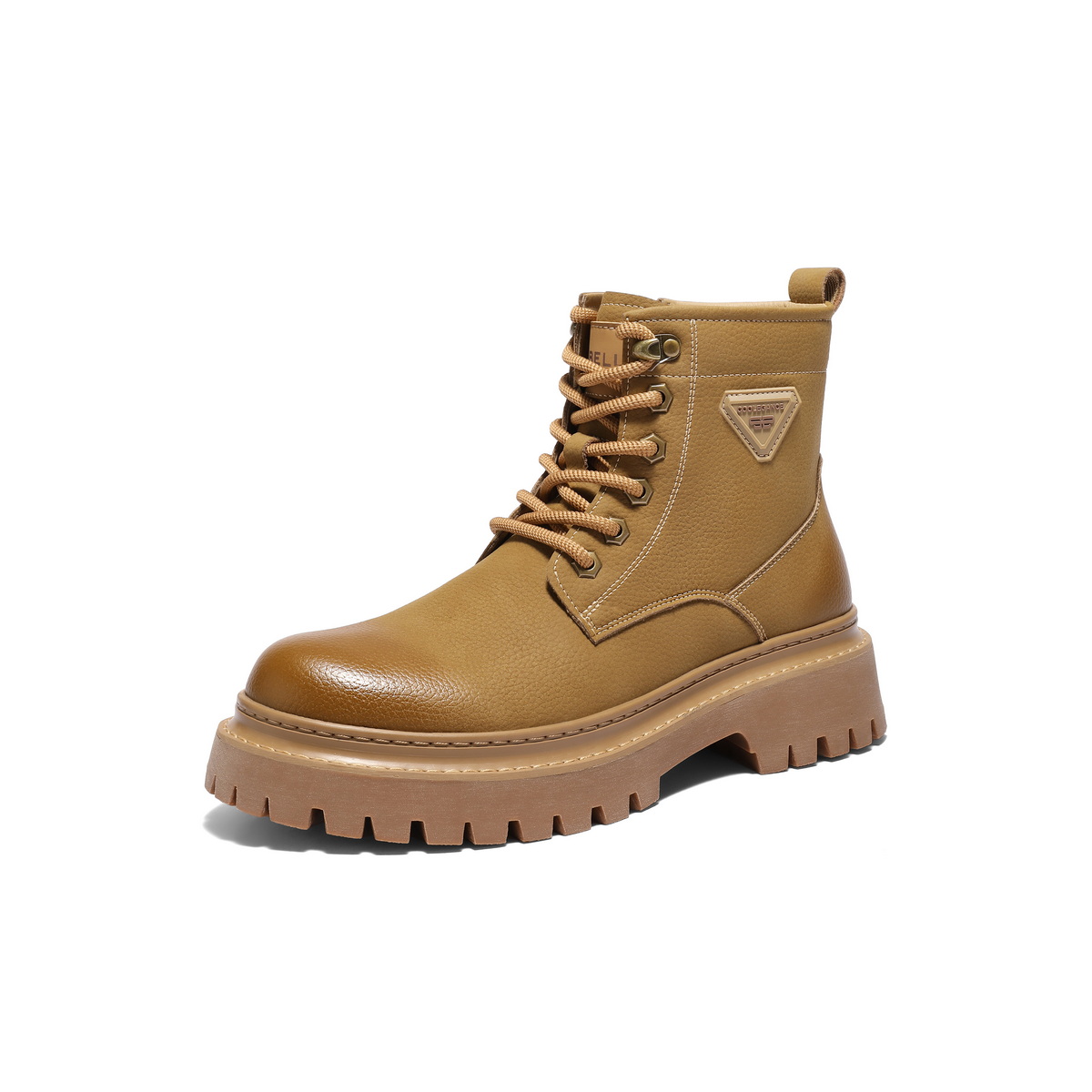 百丽时尚休闲工装靴男2025新款冬商场同款厚底增高马丁靴8XQ01DD5