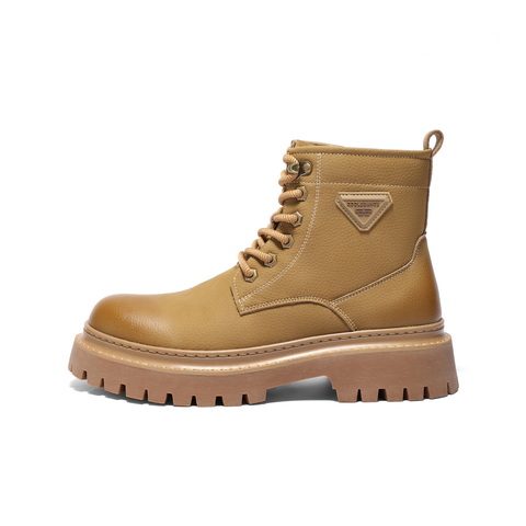 百丽时尚休闲工装靴男2025新款冬商场同款厚底增高马丁靴8XQ01DD5