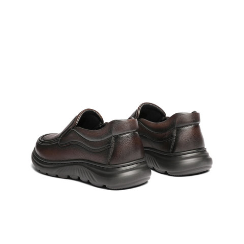 百丽一脚蹬商务鞋男2025新款冬商场款羊皮革厚底休闲皮鞋8YG01DM5