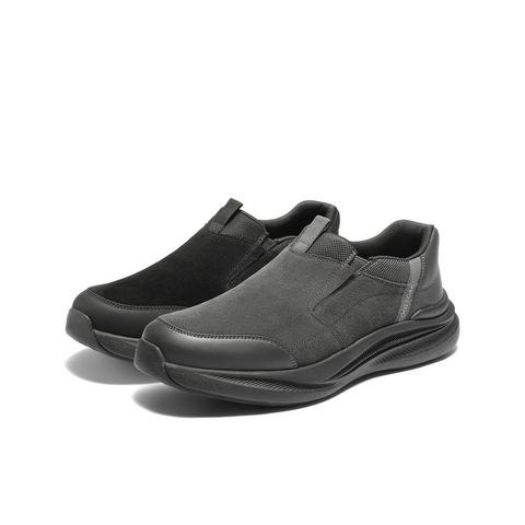 百丽厚底增高健步鞋男2025新冬季一脚蹬懒人鞋休闲运动鞋A2227DM5